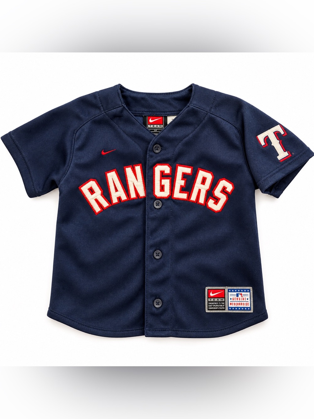 Y2K Vintage Nike Team Texas Rangers Jersey Toddler 3T Navy MLB Genuine Merch